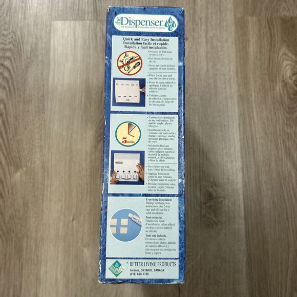 The Dispenser 4 Chamber Shower Organizer Soap Shampoo Conditioner Lotion READ - Picture 6 of 12